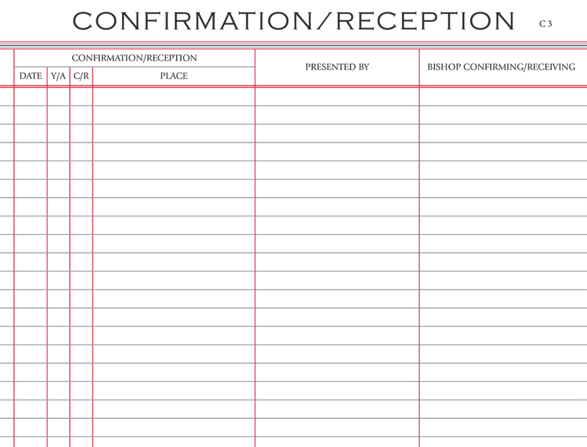 Register of Confirmation/Receptions #37